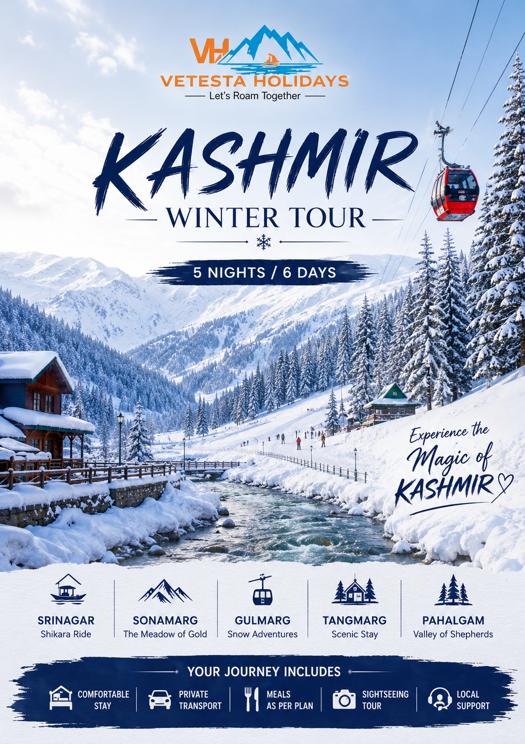 Kashmir Winter Wonderland – 5 Nights / 6 Days